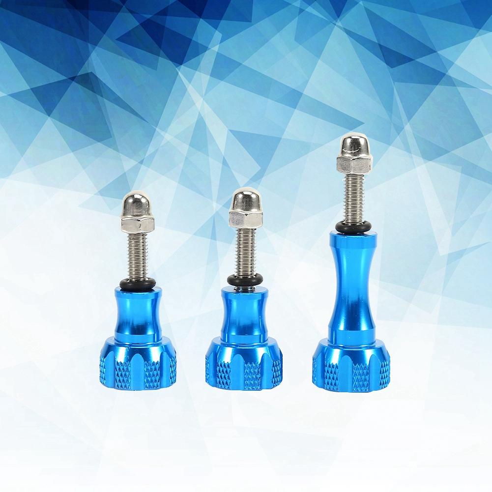 3 X Aluminum Stainless Thumb Knob Bolt Nut Screw Set for GoPro HD Hero 4 3 3+ 2