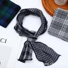 British Retro Plaid Women's Double-Sided Scarf - Stylish Neck Warmer for Spring & Autumn