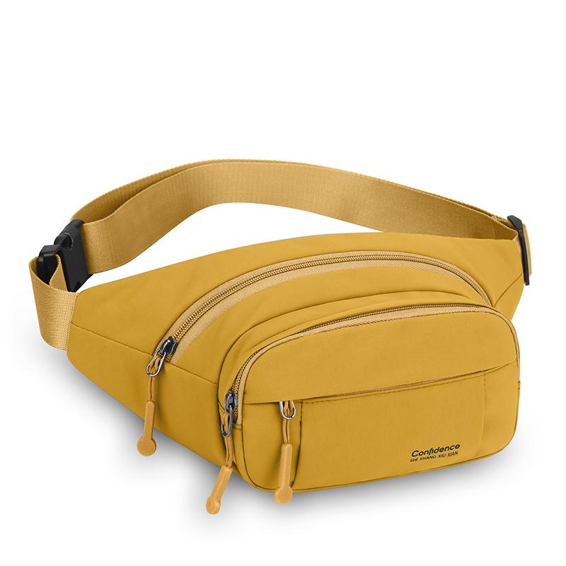 Unisex Adjustable Waist Pack – Spacious Multi-Pocket Bag for Commuter Outdoor Sports & Weekend Trips