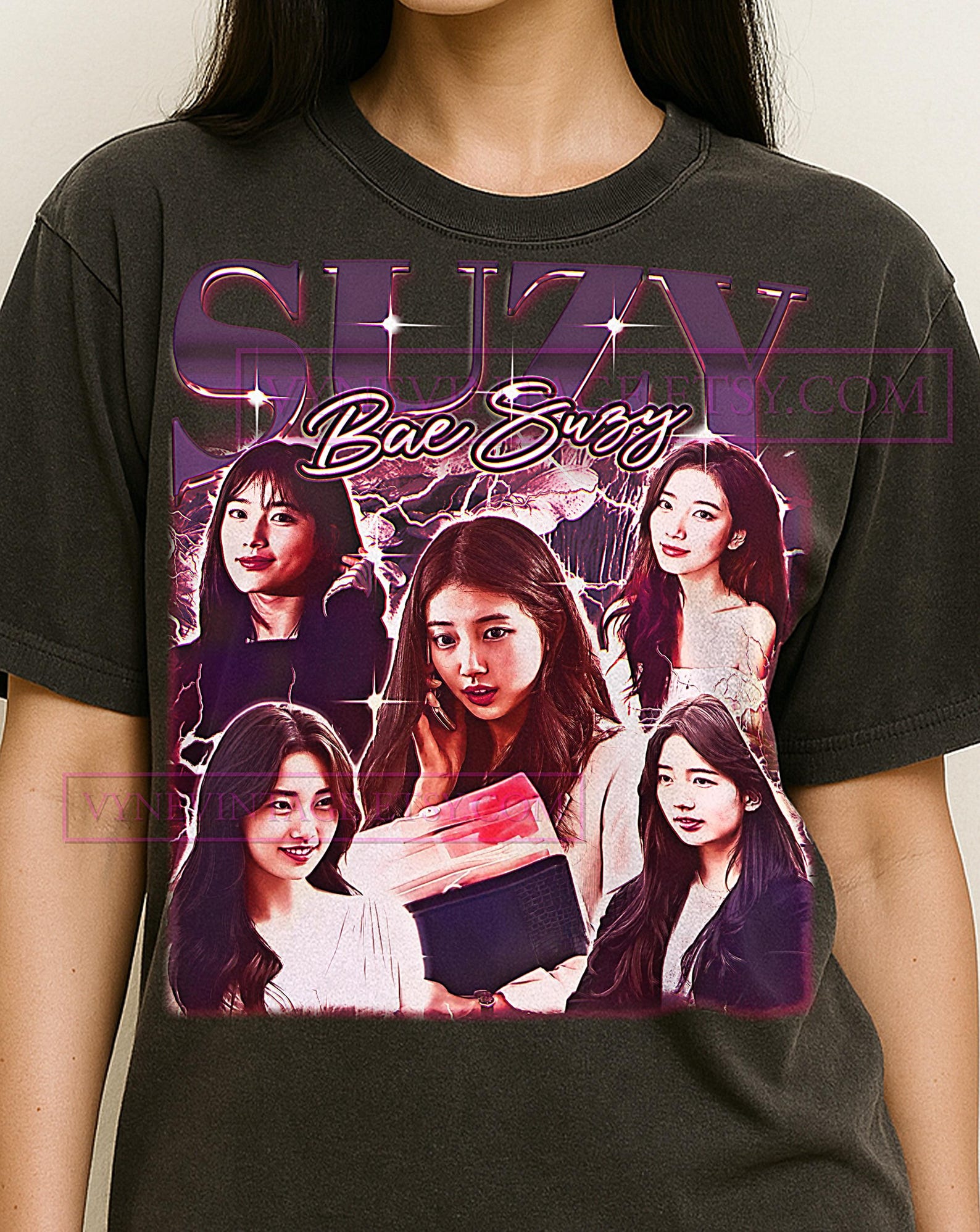 SUZY BAE SUZY Футболка, Винтажная Актриса Kpop Идол Певица Исполнительница Футболка, 90-е Ретро Возвращение, Suzy Bae Suzy Свитер XL