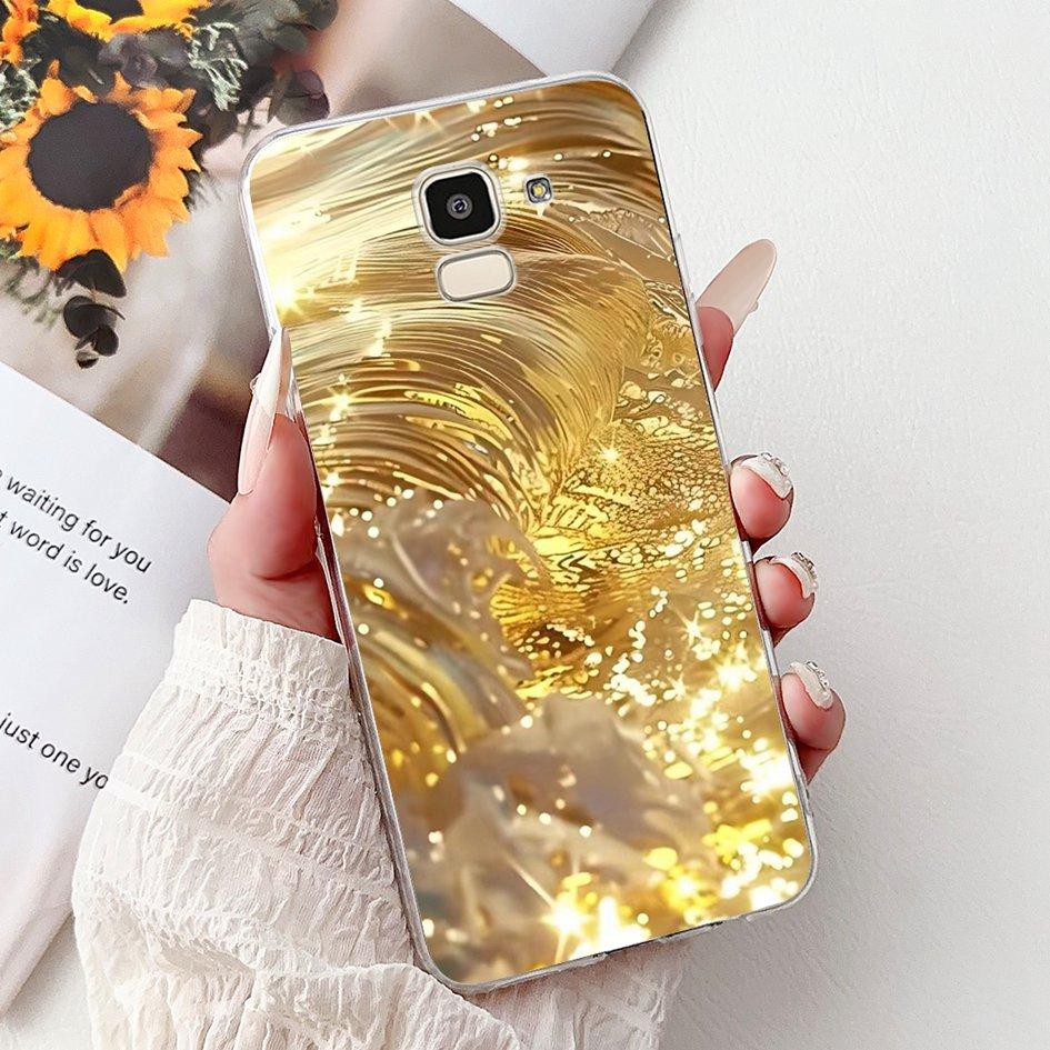 For Samsung Galaxy J6 2018 J600 SM-J600F Case Luxury Marble Dragon Soft Clear Silicone Phone Cover For Samsung J6 Plus J610 Capa