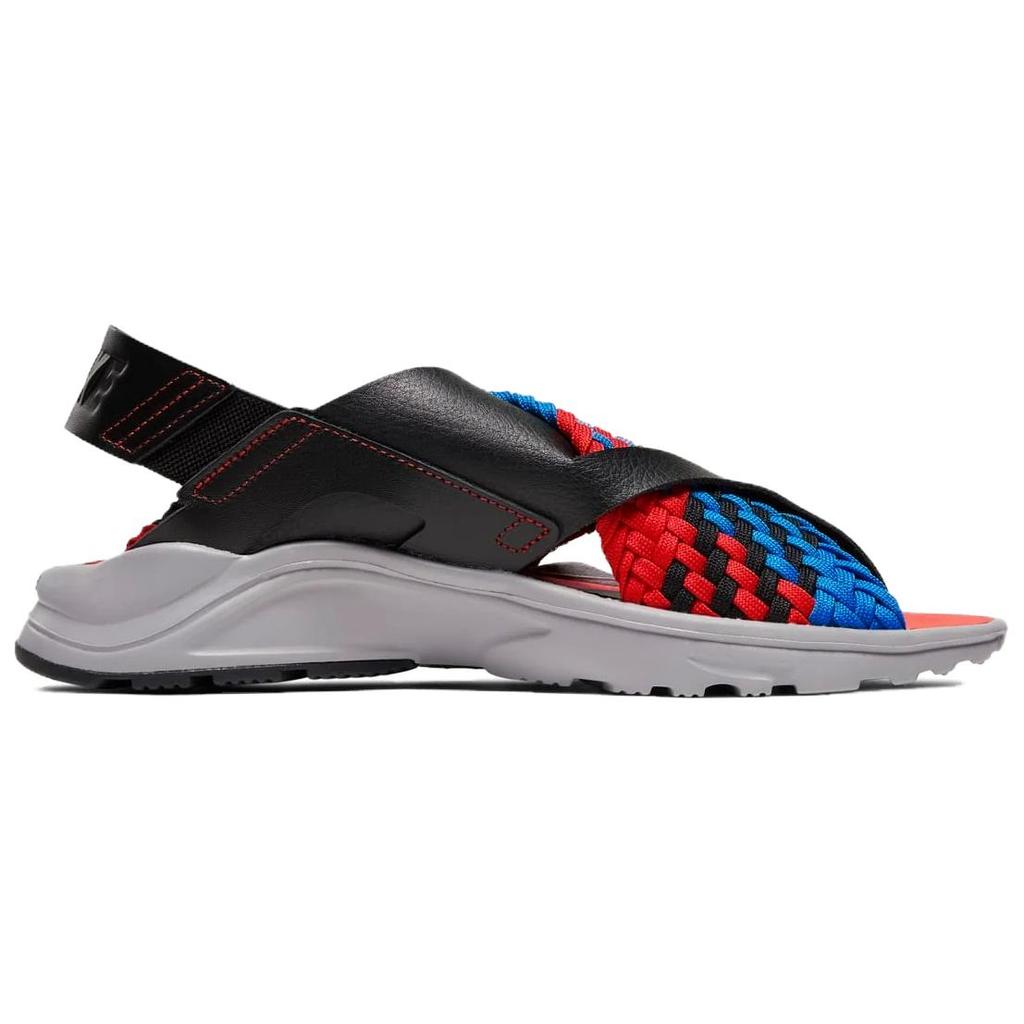 Nike  Air Huarache Ultra Sandal Black Multi Women Sneakers Multi-Color Atmosphere-Grey Habanero-Red CK2963-006
