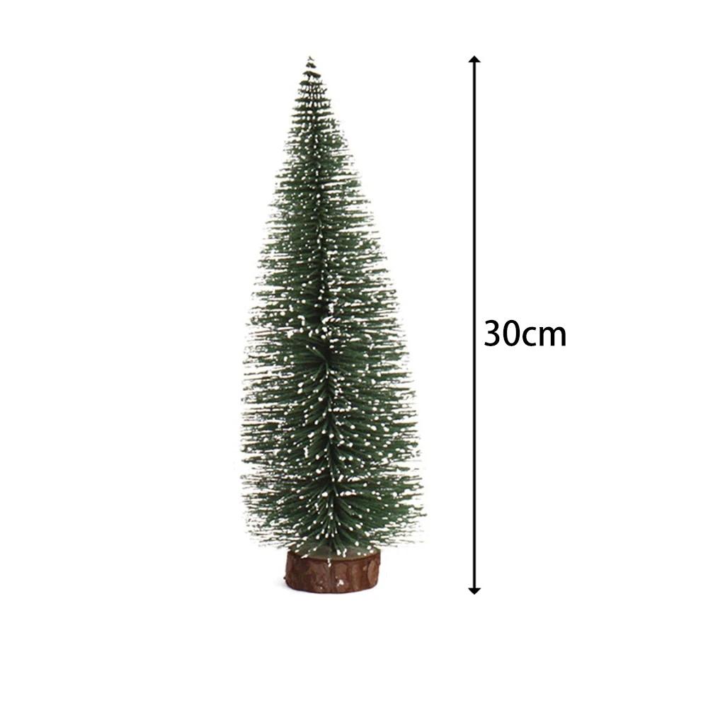 5pcs Christmas Decoration Christmas Tree Pine Tree with Wooden Base for Home Decor Xmas Party New Year New Year 2027 Ornament