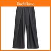 Style Wide Leg Pants With Stripes And Micro Elastic For Casual Streetwear Women