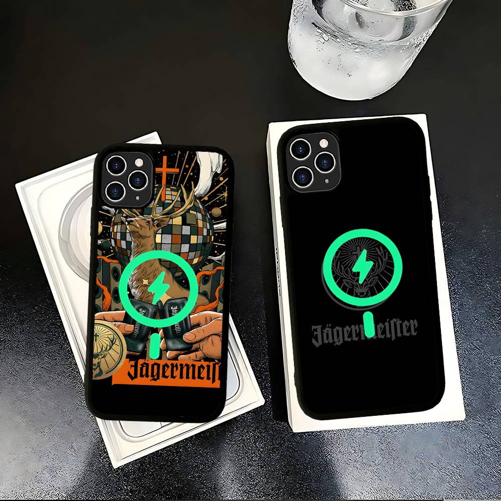 Hot J-Jagermeisters For Magsafe Magnetic Wireless For IPhone 17 Pro Max 15 Plus 14 13 12 11 16 Pro Phone Case