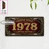 Tin Sign  Vintage Durable Metal Plaque Wall Decor Home Office Bar Man Cave City Birth Year License Plate Wall Art