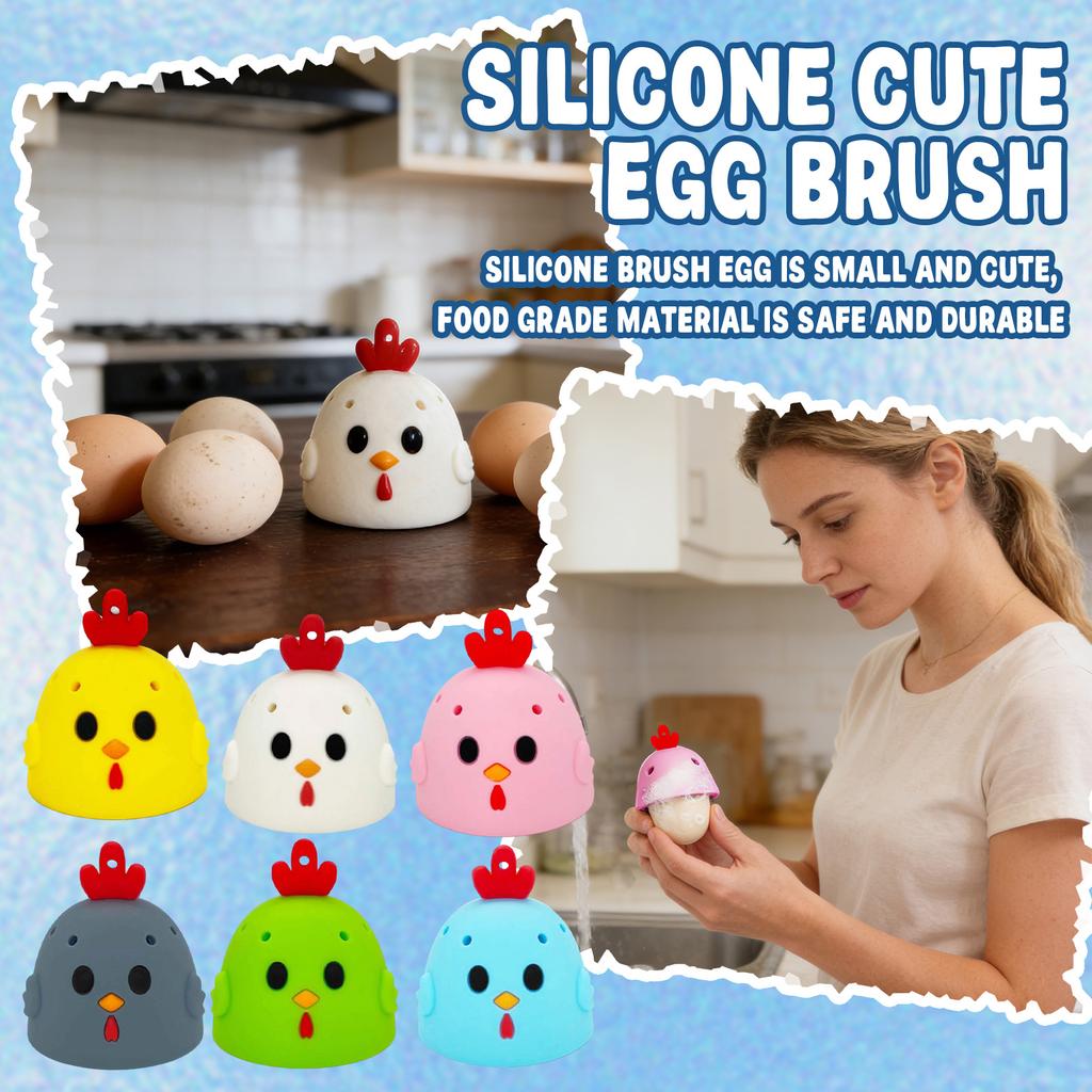Silicone Egg Brush Cleaner, Multipurpose Vegetable And Fruit Tool For Fresh Eggs, Egg Washer Cleaning Brush