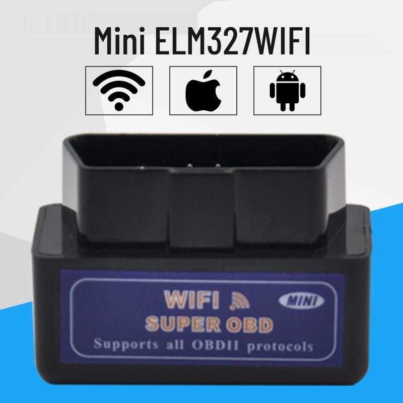 Super Mini WiFi ELM327 OBD2 Car Scanner V1.5 Blue