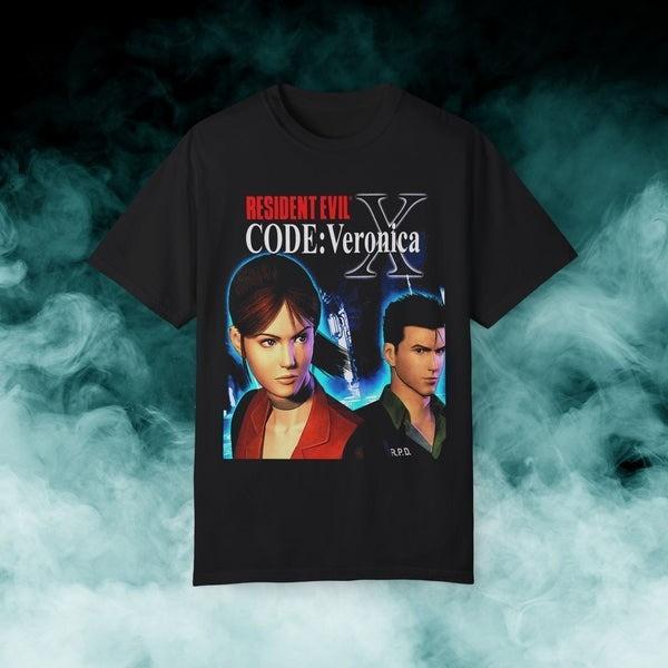 Resident Evil CODE: Veronica Video Game Tee Unisex Short Sleeve Shirt S-5XL XXXL