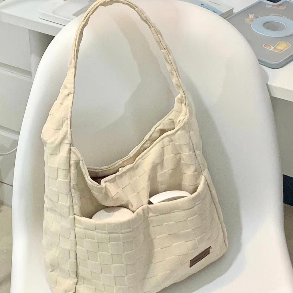 Autumn And Winter Students Class School Bag Advanced Sense Versatile Large Capacity Bag Canvas Shoulder Tote Bag Women