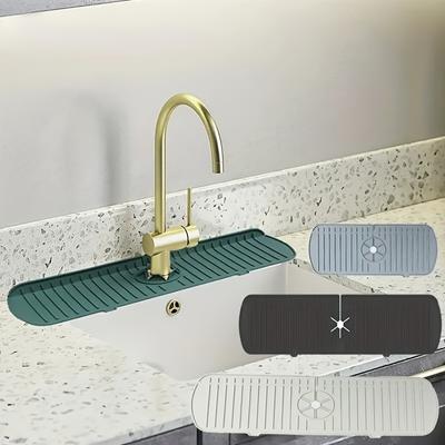 Werten Sie Ihr Badezimmerwaschbecken mit diesem BPA-freien Spritzschutz aus Silikon auf – halten Sie Ihre Arbeitsplatten sauber und trocken!