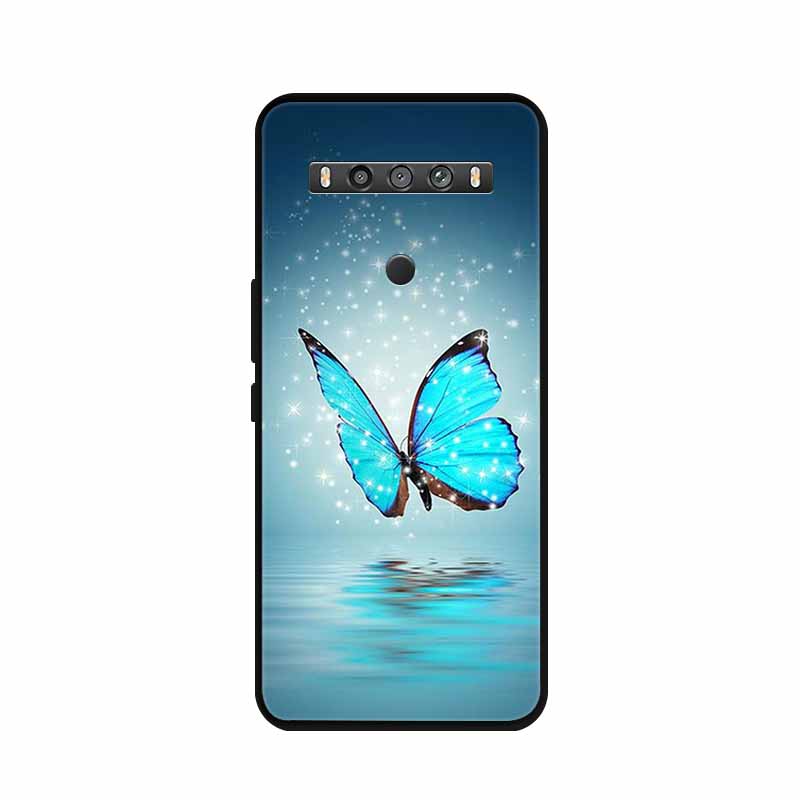 For TCL 10 5G UW Case Animals Silicone TPU Soft Cover Phone Coque For TCL 10 SE TCL10 5G UW Capa Shockproof Cartoon Wolf Funda