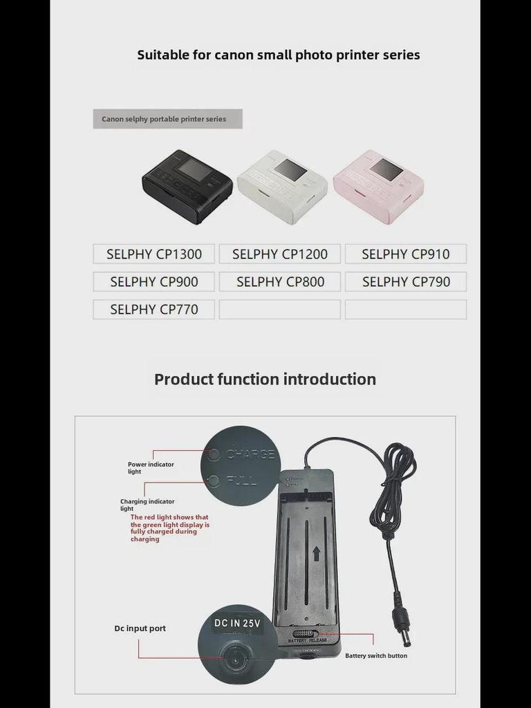 Caricabatterie Canon CP2L per stampanti CP1200, CP1300, CP900