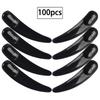 100 Pcs Curved Facial Mask Spoon Crescent Shape Tool for Skincare Eye Cream Application Easy to Clean Reusable Hygienic Beauty Essential