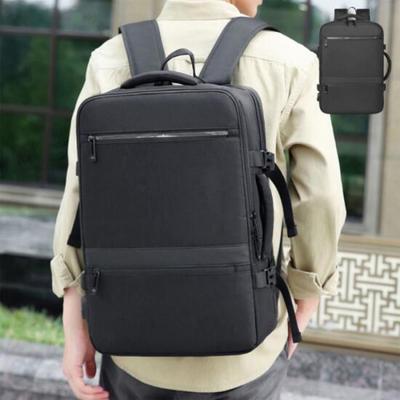 New Arrivals Open Run Unisex Matte Faux Leather Business Backpack Square Bag