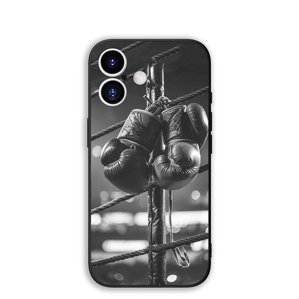 

Cover for Apple iPhone 17 16 Plus 13 12 Pro Max Mini X XR Xs ProMax 16E 15+ 17+ Air Phone Case Strong Boxing Gloves Kickboxing iPhone Air