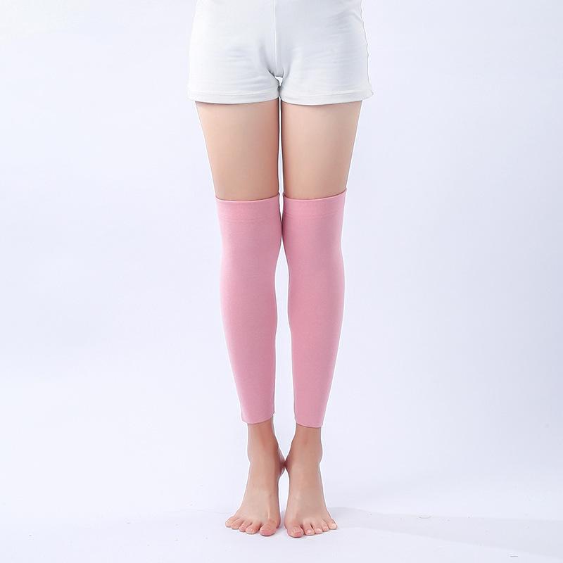 Unisex Fleece Plus Velvet Anti-Slip Thickened Over-The-Knee Leg Warmers for Cold Protection and Joint Warmth
