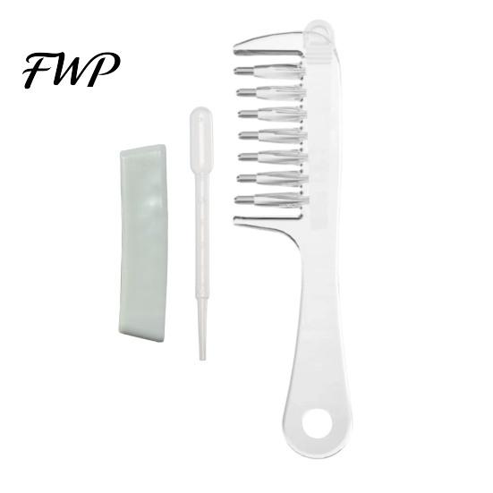 Scalp Applicator Essential Oil Comb, Round Massage Ball Teeth Design, 10ml Capacity, Scrubber for Hair Growth Clear Leakproof Portable Liquid