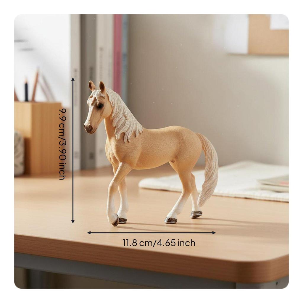 Mare Figurine Horse Model Statue Toy Realistic Details And HandPainted PVC Finish Breed