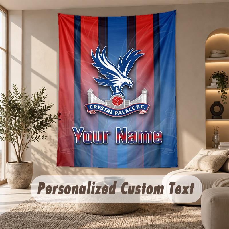 Tapestry Custom Name Text, Wall Hanging Tapestry Home Room DecorCrystal Palace