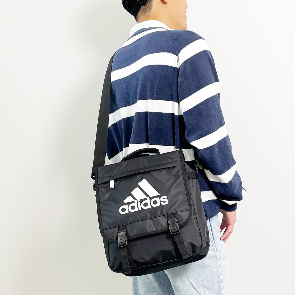 Adidas Backpack Model A4 Size with Shoulder Square Tricolor Ink No. 67533, Fit, Unisex, 3-Way Design, Strap, Design, (Legend F17)
