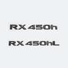 3D ABS Glossy Black Letters RX200t RX270 RX300 RX350 RX450h RX450hL HYBRID  Emblem for LEXUS Car Fender Trunk Rear Logo Sticker AEP1