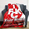 1pc 1.FC Kaiserslautern Blanket with Custom Name, Gift, for Men and Women, Soft Blanket, Good for Sofa Bed Couch Travel, Lightweight Flannel Blanket