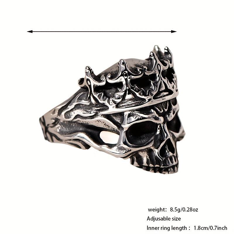Punk Skull Crown Men's Ring: 2025 Alloy, New Arrival Jewelry