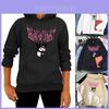 Stilvoller Kawaii Kuromi Hoodie mit Grunge Gothic Design und Cartoon-Print