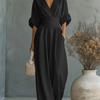 Spring/Summer New Elegant Slim Fit V-Neck  Women's Bodysuit Jumpsuit