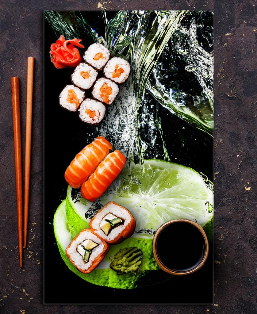 GLAS-SCHNEIDEBRETT 30x52 Limette