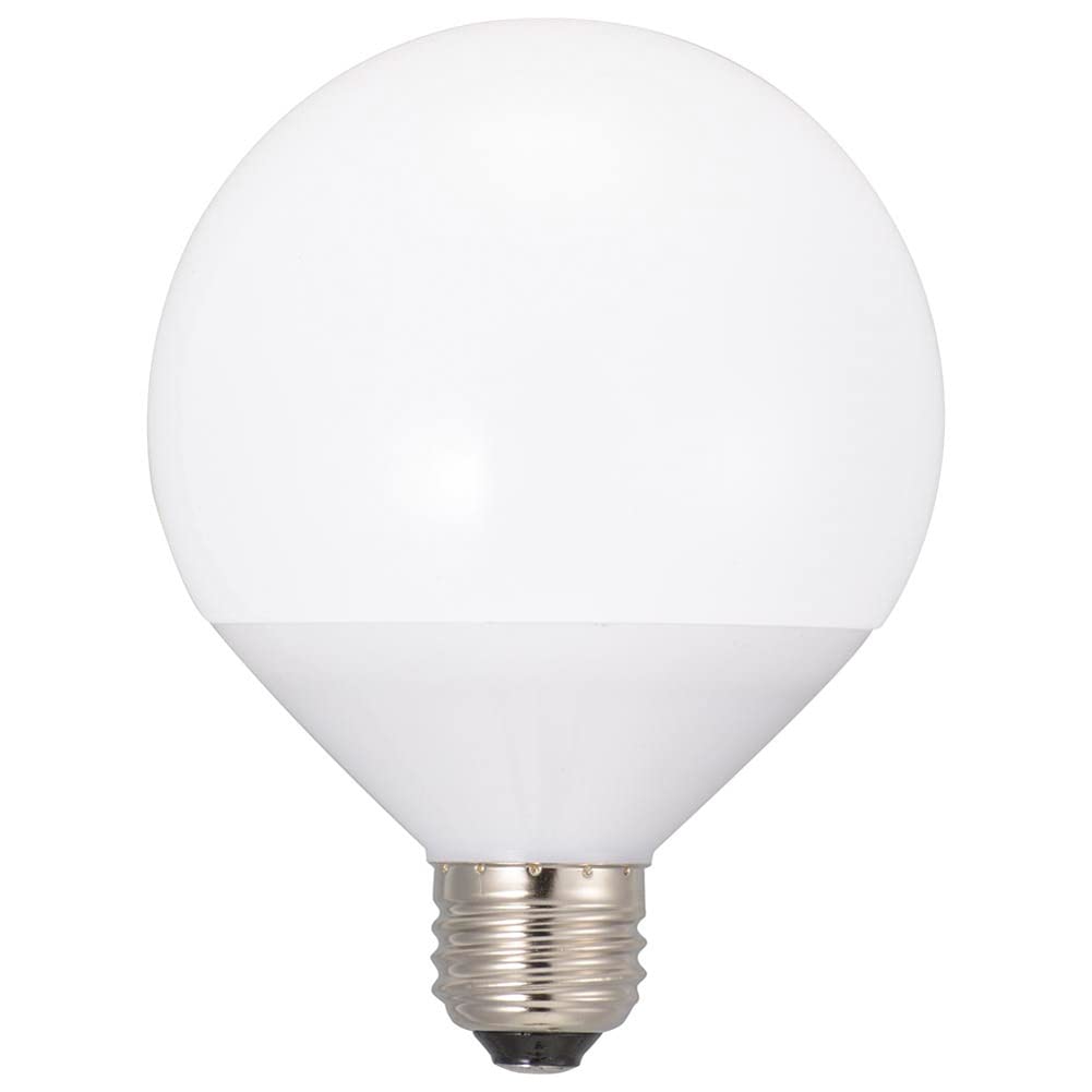 OHM LED light bulb, ball shape, E26 base, equivalent to 100W incandescent bulb, warm white light, OHM Electric LDG13L-G AG51 06-3167