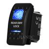 Rear Differential Lock Rocker Switch 5P On-Off Dual Blue Led Toggle Switch for the ARB/Carling/NARVA 4x4 Style Car Accessories