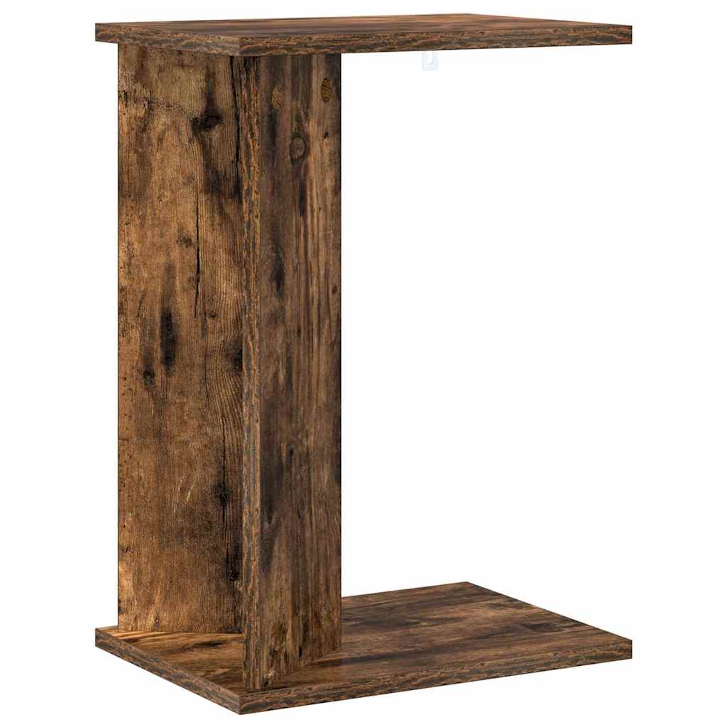 Side Table Smoked Oak 35 x 25 x 50 cm Engineered Wood