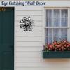 Quirky Sun Wrought Iron Ornament: Creative Home Courtyard Wall Hanging Decoration.