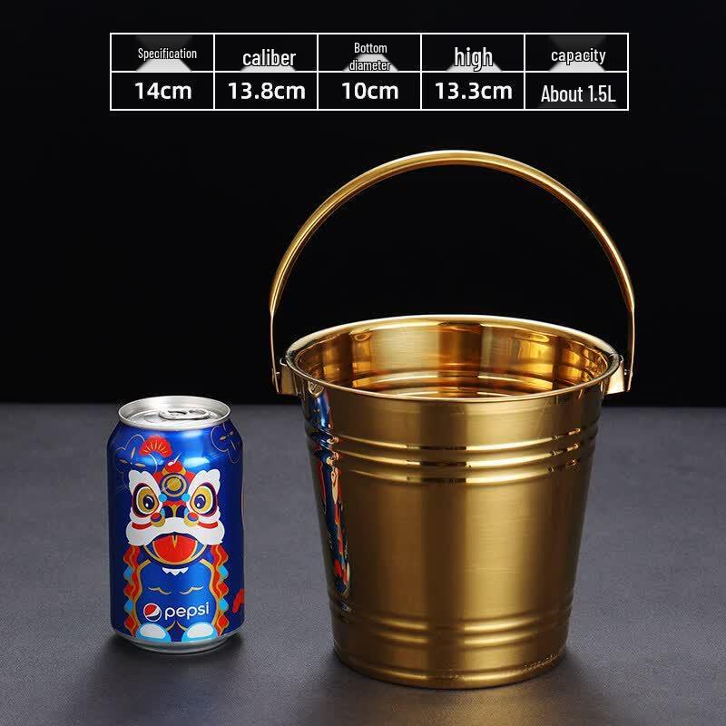 ZISIZ Stainless Steel Ice Bucket