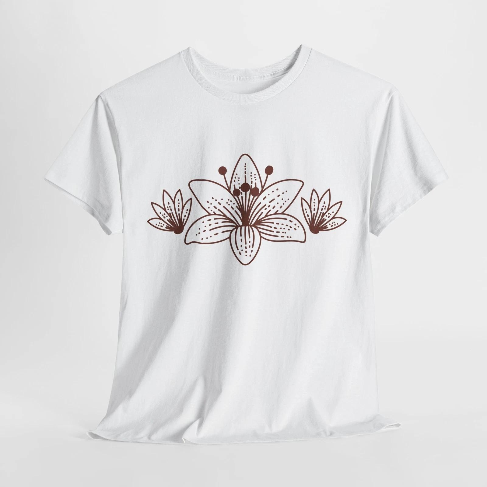 Fresh Rir & Wild Flowers T-Shirt | Springtime Aesthetic & Nature Tee | M