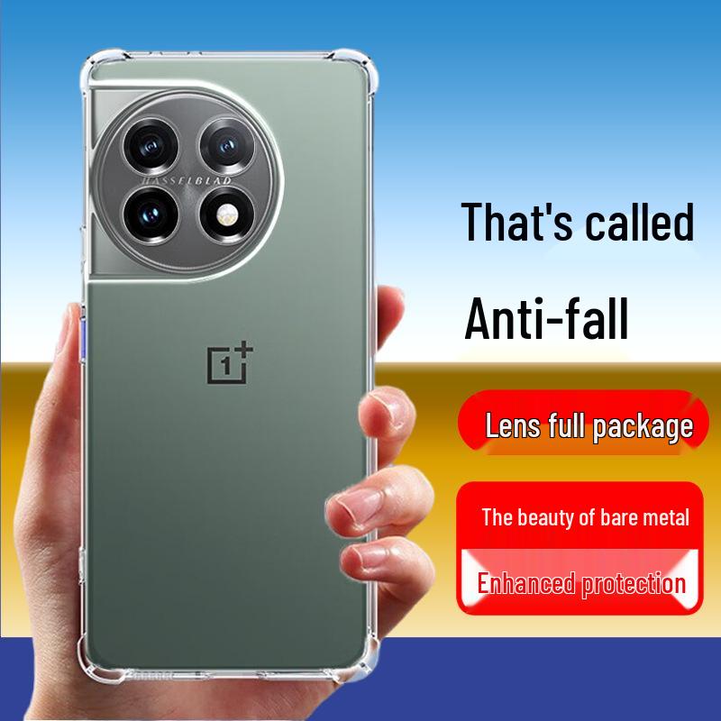 Airbag Anti-fall Transparent Soft Shell Case for OnePlus 12-7T Pro RT