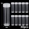 10/30/50/100Pcs Transparent Mini Plastic Vials Empty Leakproof Storage Bottles for Liquid Beads Sewing Pins Small Parts Organizer