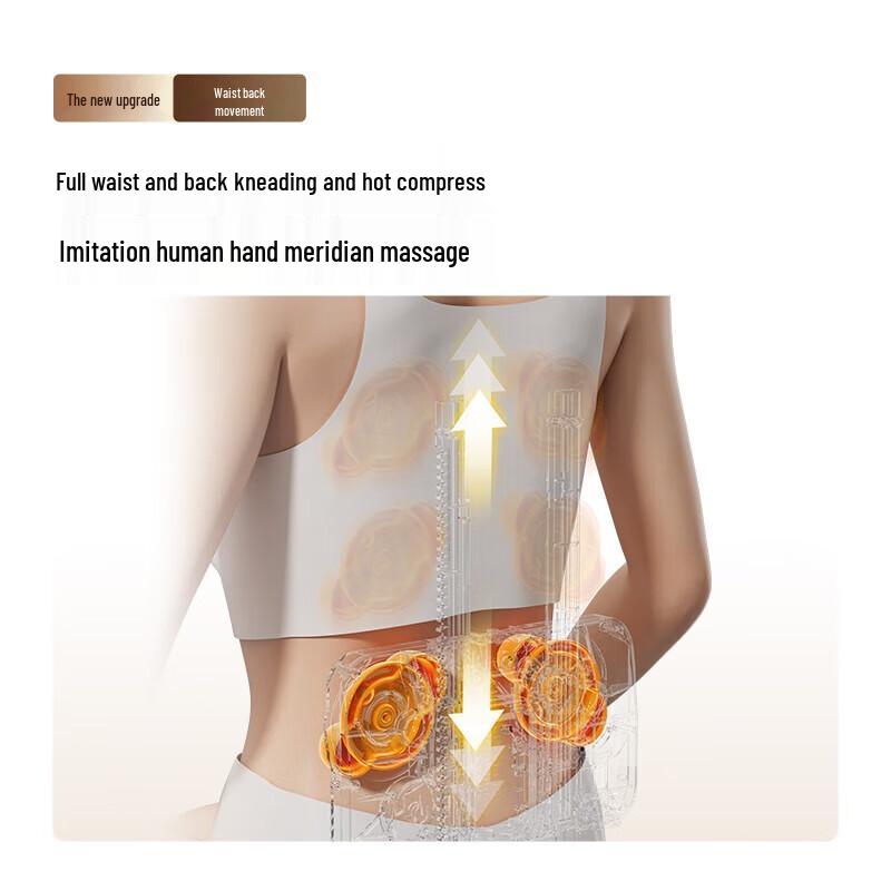 AUX Full Back and Lumbar Massage Chair Pad