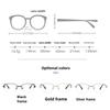 Neue Retro Photochrome Kurzsichtigkeitsbrille Neutral Mode Luxus Kurzsichtigkeitsbrille Oval Halbrand HD Photochrome Brille Bis -3.5-4.0