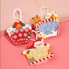 Christmas Handheld Game Machine Keychain Cartoon Quick Push Bubble Game  Learning/Educational Toys