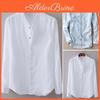 Premium Men's Loose Cotton And Linen Shirts With V-neck For Ultimate Comfort