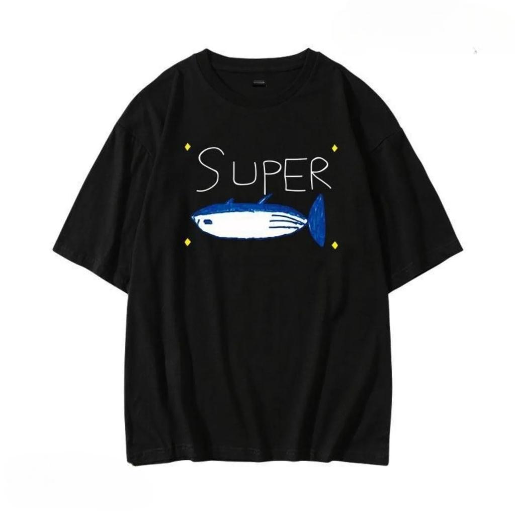 Jin Super Tuna Fish T Shirt Kawaii Retro Fashion UnisexWomen Clothing Harajuku High Quality Tops Cotton Clothes Days Gifts Tshirts