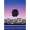 Hiroshi Nagai Vaporwave Japan Beach City Summer Canvas Print Lawn Landscape Wall Art Poster for Nordic Living Room Home Decor