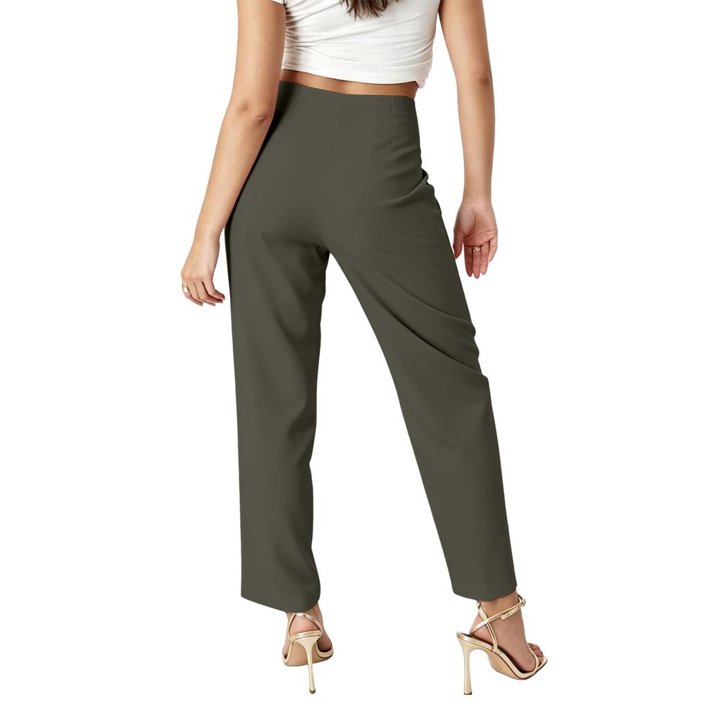 Women's Straight Leg Casual Long Pants for Everyday Wear