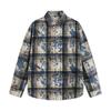 Men's Clothing Japanese Loose Breathable Shoulder Plaid Shirt Long Sleeve Large Size Men's Shirt