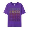 Printing Graphic 365 First Name Fred Crewneck Tshirts Christmas Tees Short Sleeve Boyfriend Funky Cotton Gift Idea T Shirts