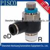 Japan PISCO High Flow Throttle Valve JSC8 Series (JSC8-01AH, JSC8-02AH, JSC8-03AH) - Genuine Product