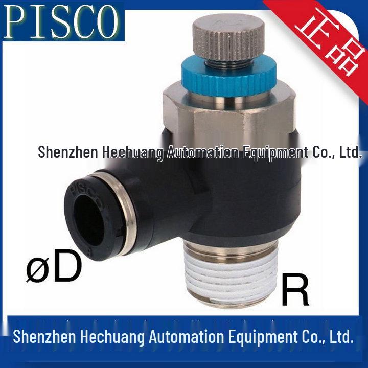 Japan PISCO High Flow Throttle Valve JSC8 Series (JSC8-01AH, JSC8-02AH, JSC8-03AH) - Genuine Product